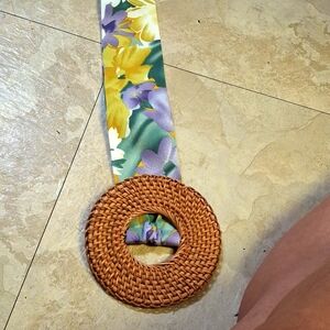 Vintage boho fabric belt